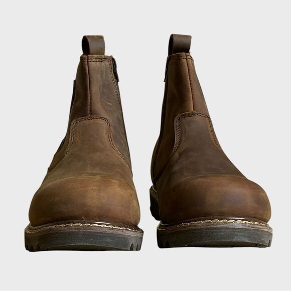 NWB Ad Tec 6" Crazy Horse Soft Toe Chelsea Work Boots Men's 11.5W Leather Rugged - Picture 10 of 16